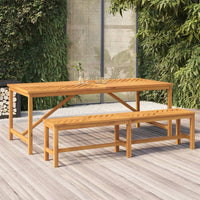 Thumbnail for Garten-Esstisch 200x90x74 cm Massivholz Akazie