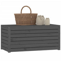 Thumbnail for Gartenbox Grau 101x50,5x46,5 cm Massivholz Kiefer