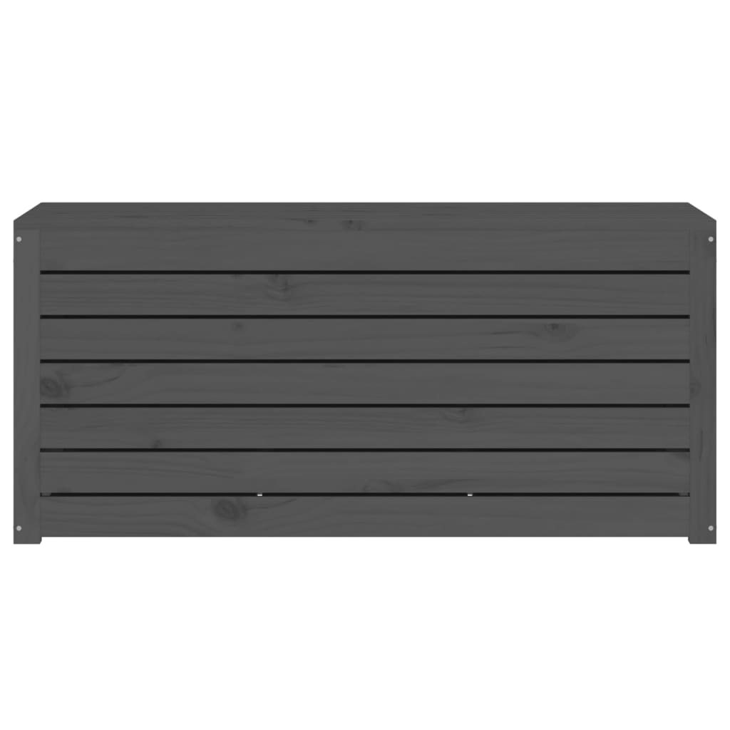 Gartenbox Grau 101x50,5x46,5 cm Massivholz Kiefer