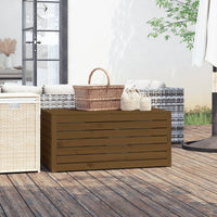 Thumbnail for Gartenbox Honigbraun 101x50,5x46,5 cm Massivholz Kiefer