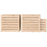 Thumbnail for 3-tlg. Gartenbox-Set Massivholz Kiefer