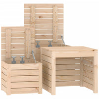 Thumbnail for 3-tlg. Gartenbox-Set Massivholz Kiefer