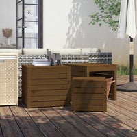 Thumbnail for 3-tlg. Gartenbox-Set Honigbraun Massivholz Kiefer