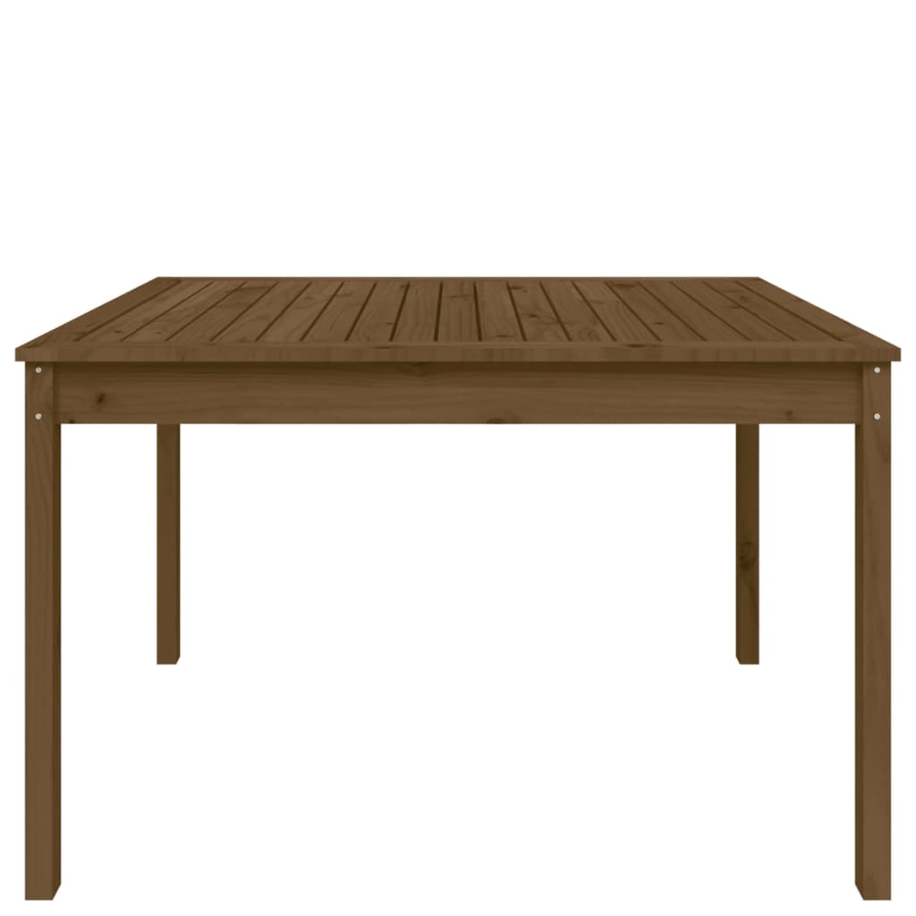 Gartentisch Honigbraun 121x82,5x76 cm Massivholz Kiefer