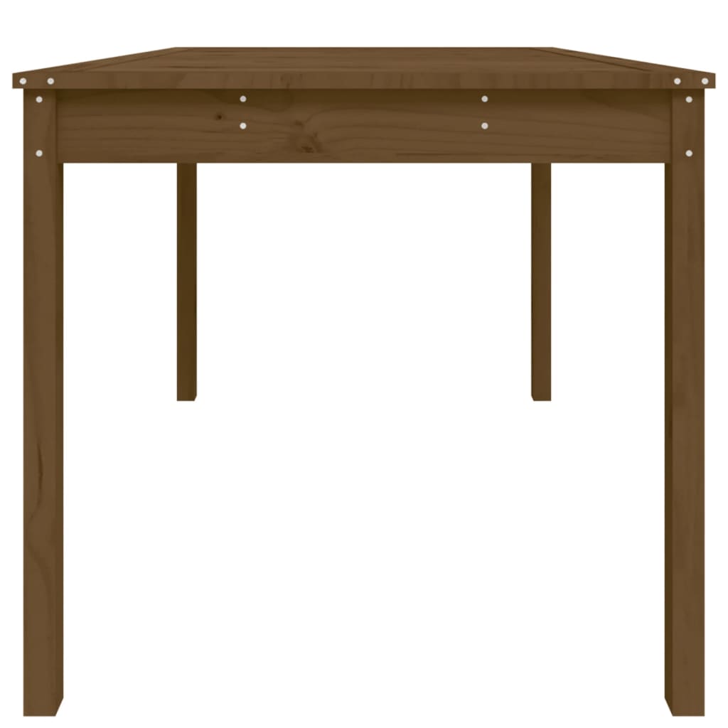 Gartentisch Honigbraun 121x82,5x76 cm Massivholz Kiefer