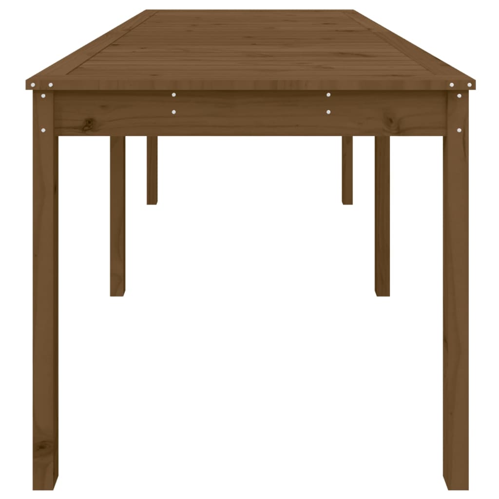 Gartentisch Honigbraun 159,5x82,5x76 cm Massivholz Kiefer