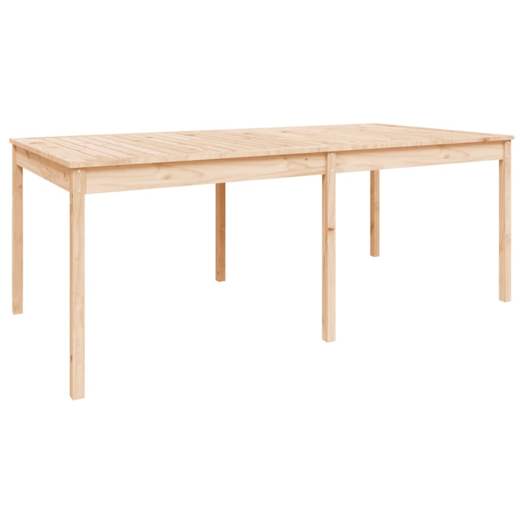 Gartentisch 203,5x100x76 cm Massivholz Kiefer