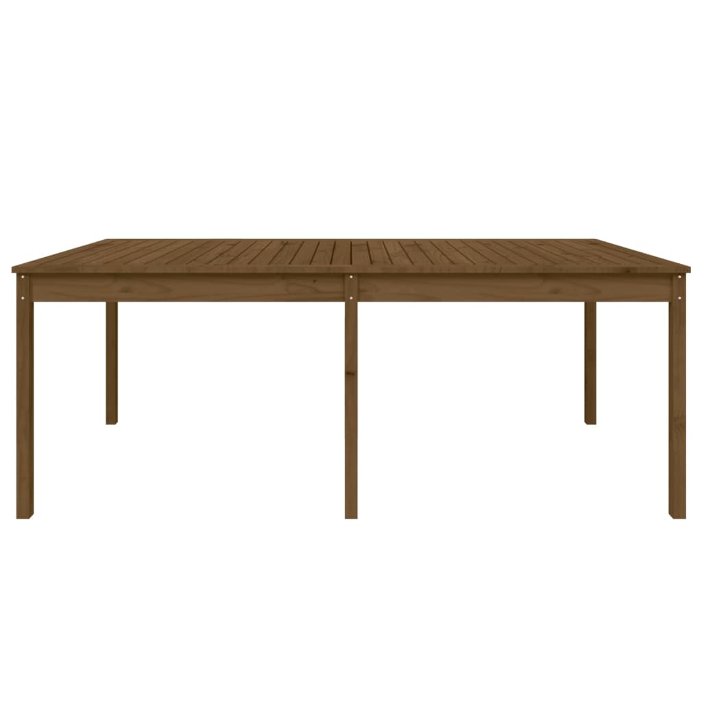 Gartentisch Honigbraun 203,5x100x76 cm Massivholz Kiefer