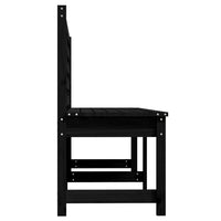 Thumbnail for Gartenbank Schwarz 201,5 cm Massivholz Kiefer