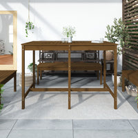 Thumbnail for Gartentisch Honigbraun 159,5x82,5x110 cm Massivholz Kiefer