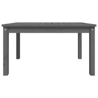 Thumbnail for Gartentisch Grau 82,5x50,5x45 cm Massivholz Kiefer