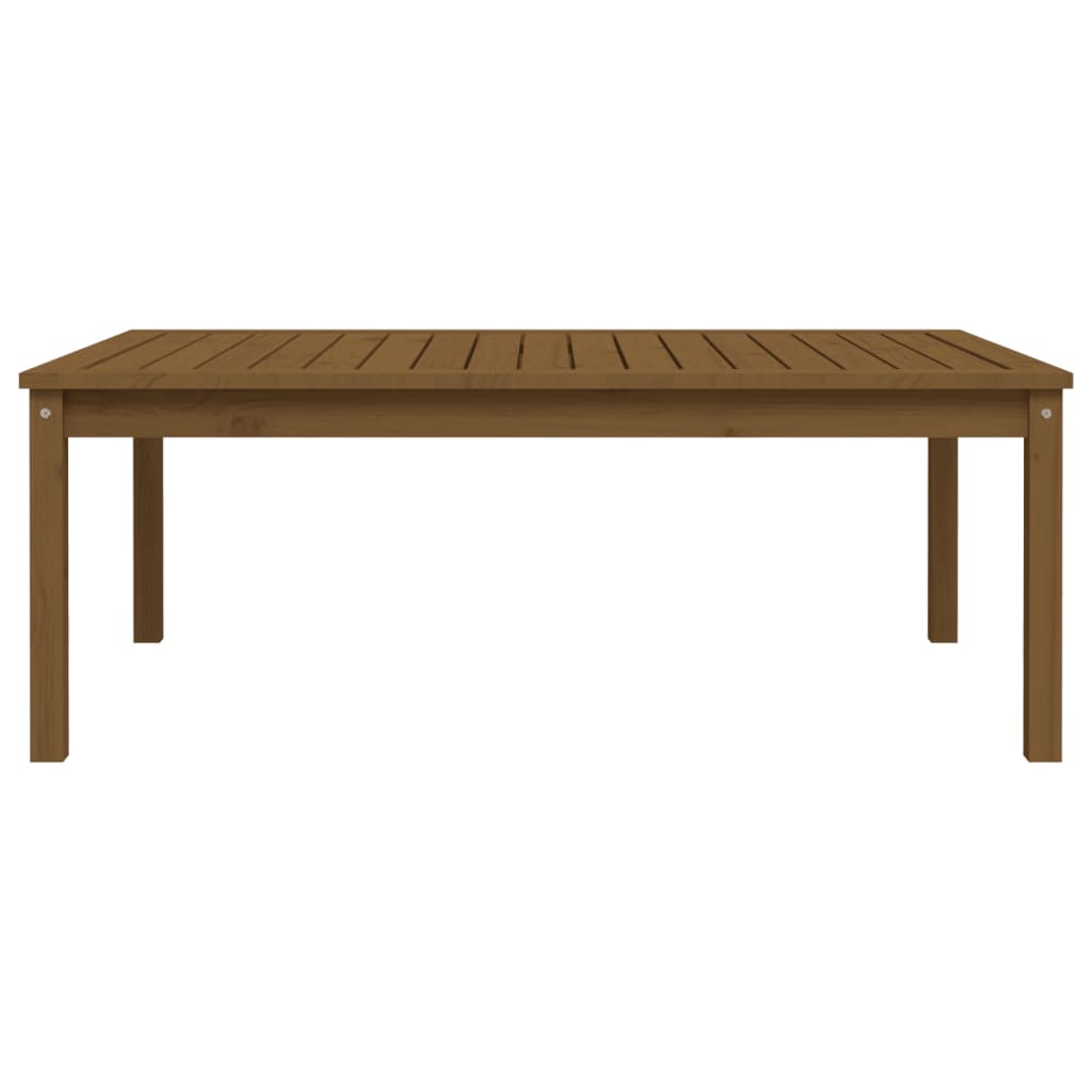 Gartentisch Honigbraun 121x82,5x45 cm Massivholz Kiefer