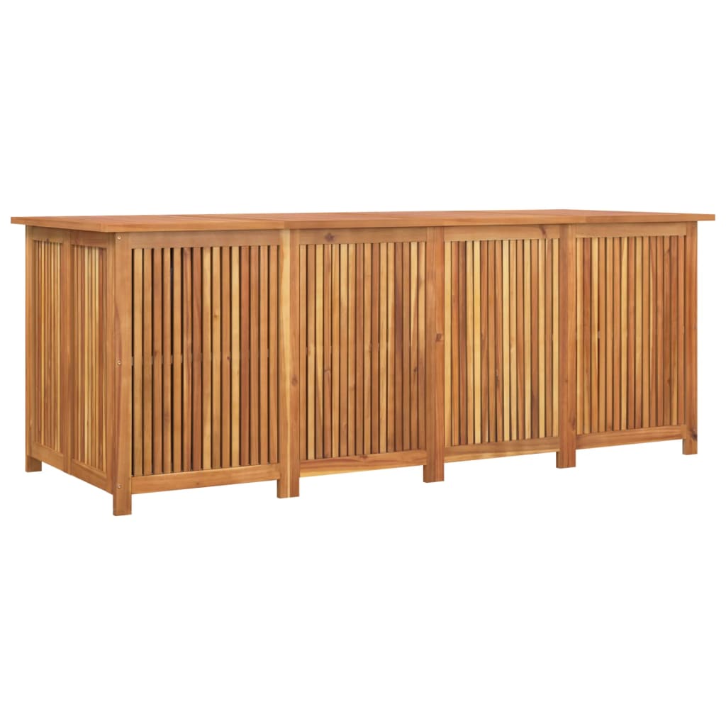 Gartentruhe 200x80x75 cm Massivholz Akazie