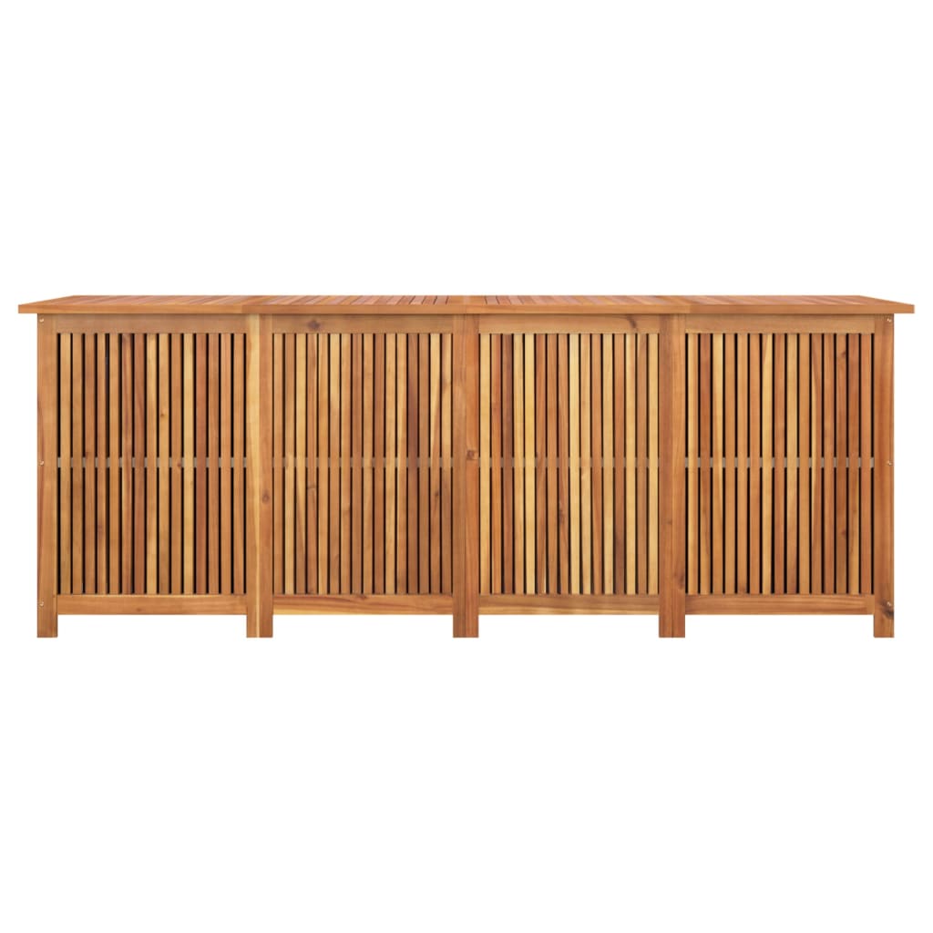 Gartentruhe 200x80x75 cm Massivholz Akazie