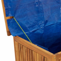 Thumbnail for Gartentruhe mit Rollen 113x50x58 cm Massivholz Akazie