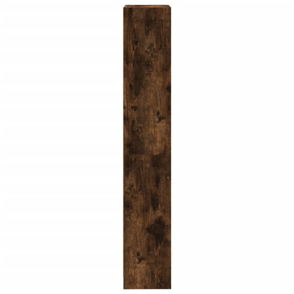 Bücherregal 4 Fächer Räuchereiche 40x24x143 cm Holzwerkstoff