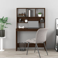 Thumbnail for Schreibtisch mit Regal Braun Eiche 102x45x148 cm Holzwerkstoff