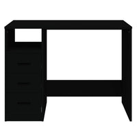 Thumbnail for Schreibtisch mit Schubladen Schwarz 102x50x76 cm Holzwerkstoff