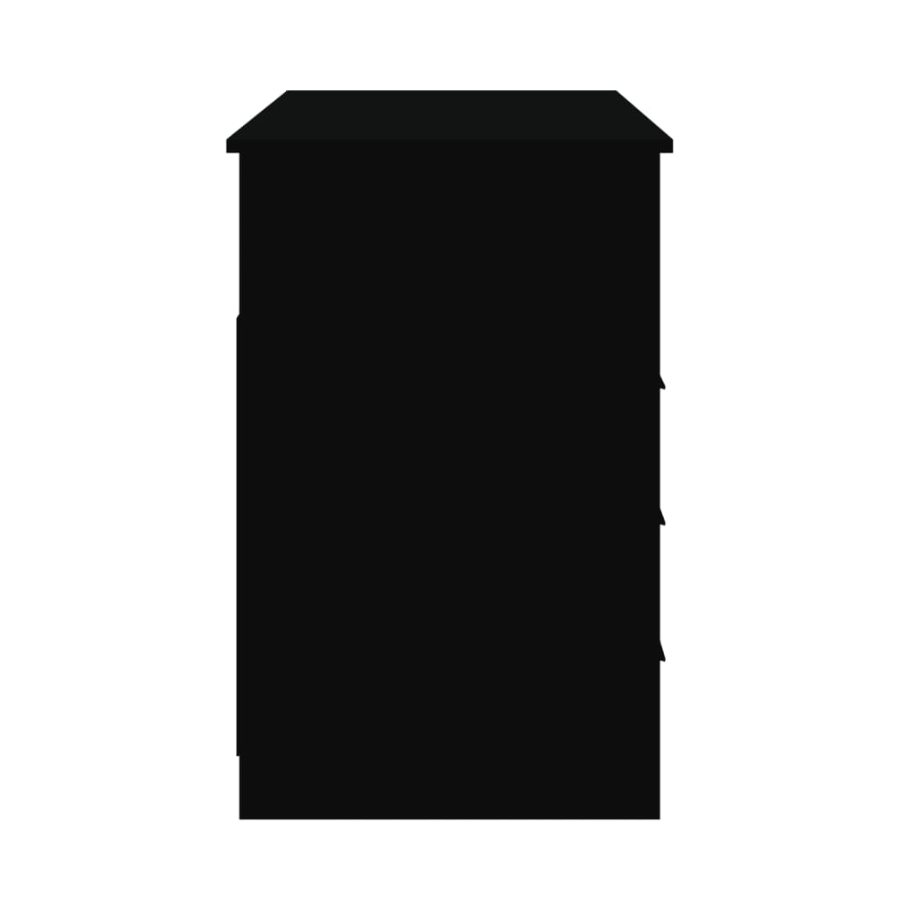 Schreibtisch mit Schubladen Schwarz 102x50x76 cm Holzwerkstoff