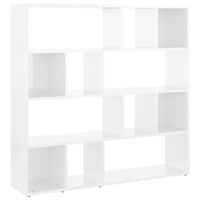 Thumbnail for Bücherregal/Raumteiler Hochglanz-Weiß 105x24x102 cm