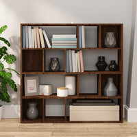 Thumbnail for Bücherregal/Raumteiler Braun Eichen-Optik 105x24x102 cm
