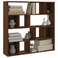 Thumbnail for Bücherregal/Raumteiler Braun Eichen-Optik 105x24x102 cm