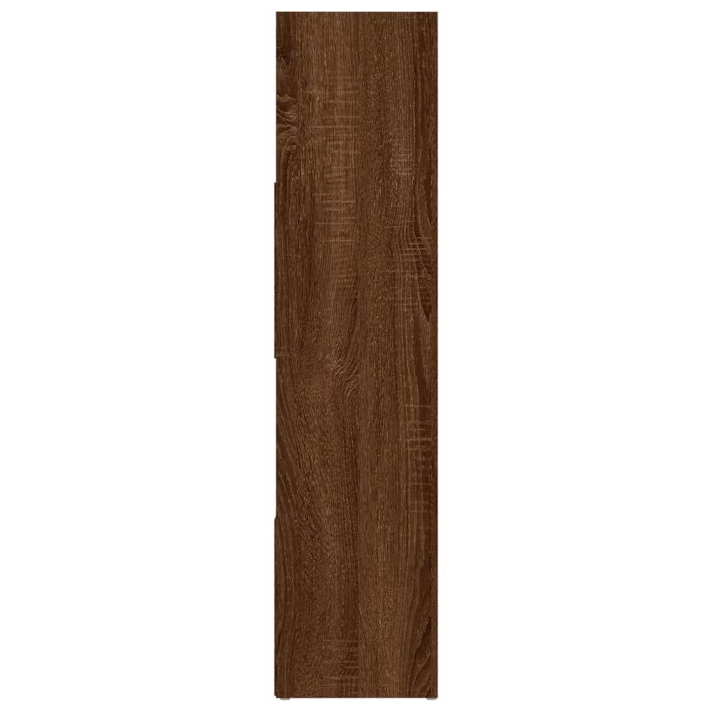 Bücherregal/Raumteiler Braun Eichen-Optik 105x24x102 cm