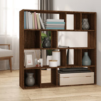 Thumbnail for Bücherregal/Raumteiler Braun Eichen-Optik 105x24x102 cm