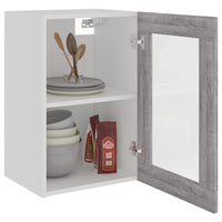 Thumbnail for Hängeschrank Glas Grau Sonoma 40x31x60 cm Holzwerkstoff