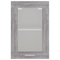 Thumbnail for Hängeschrank Glas Grau Sonoma 40x31x60 cm Holzwerkstoff