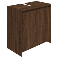 Thumbnail for Badschrank Braun Eichen-Optik 60x33x61 cm Holzwerkstoff