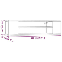 Thumbnail for TV-Wandschrank Grau Sonoma 100x30x26,5 cm Holzwerkstoff