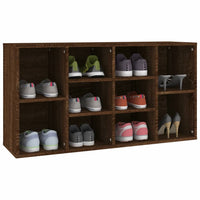 Thumbnail for Schuhbank Braun Eichen-Optik 103x30x54,5 cm Holzwerkstoff