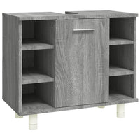Thumbnail for Badschrank Grau Sonoma 60x32x53,5 cm Holzwerkstoff