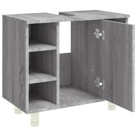 Thumbnail for Badschrank Grau Sonoma 60x32x53,5 cm Holzwerkstoff