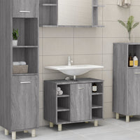 Thumbnail for Badschrank Grau Sonoma 60x32x53,5 cm Holzwerkstoff