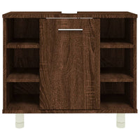 Thumbnail for Badschrank Braun Eichen-Optik 60x32x53,5 cm Holzwerkstoff