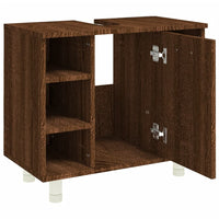 Thumbnail for Badschrank Braun Eichen-Optik 60x32x53,5 cm Holzwerkstoff