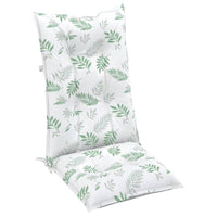 Thumbnail for Stuhlauflagen 4 Stk. Blattmuster 120x50x7 cm Stoff