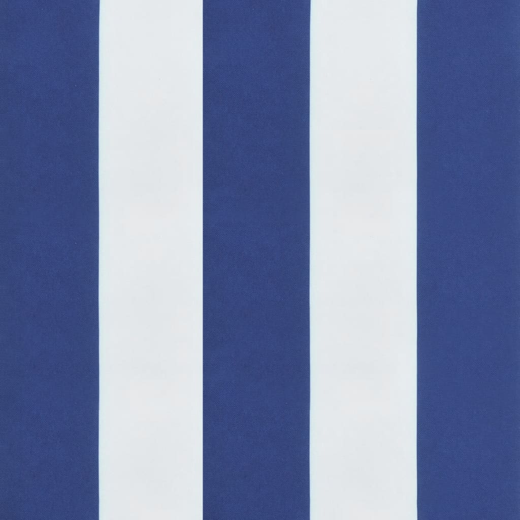 Niedriglehner-Auflagen 2 Stk. Blau & Weiß Gestreift Stoff