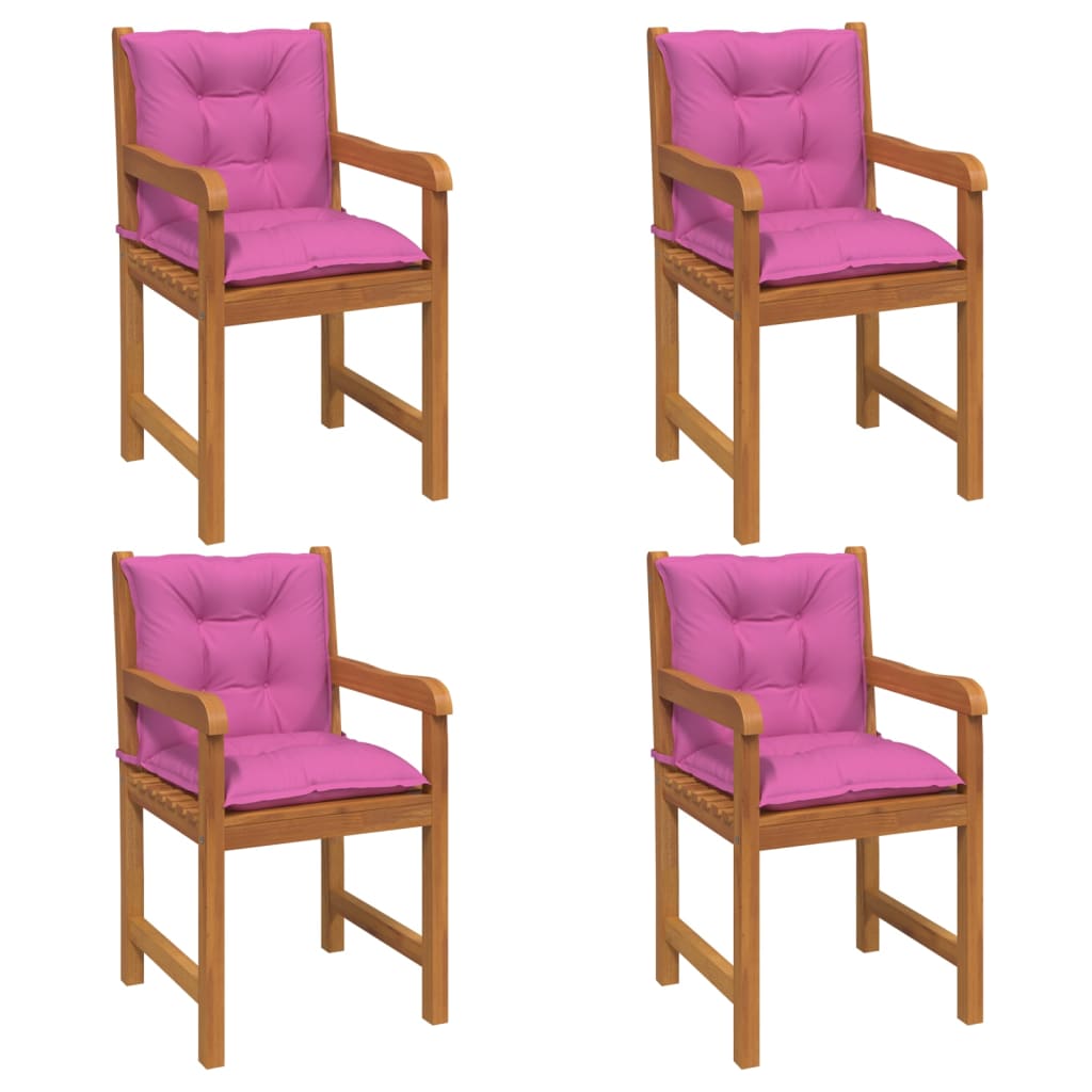 Gartenstuhlauflagen für Niedriglehner 4 Stk. Rosa 100x50x7 cm