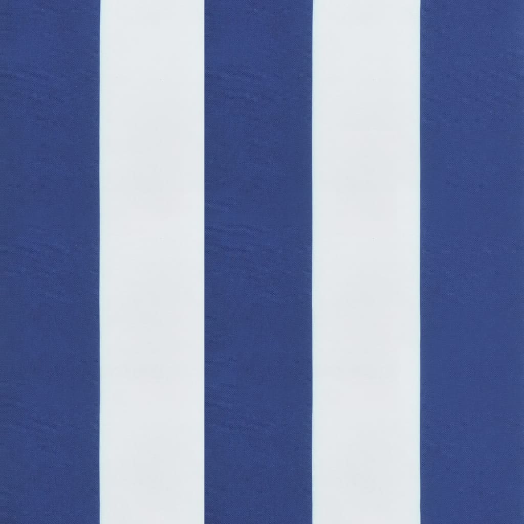 Palettenkissen Blau Weiß Gestreift 120x80x12 cm Stoff