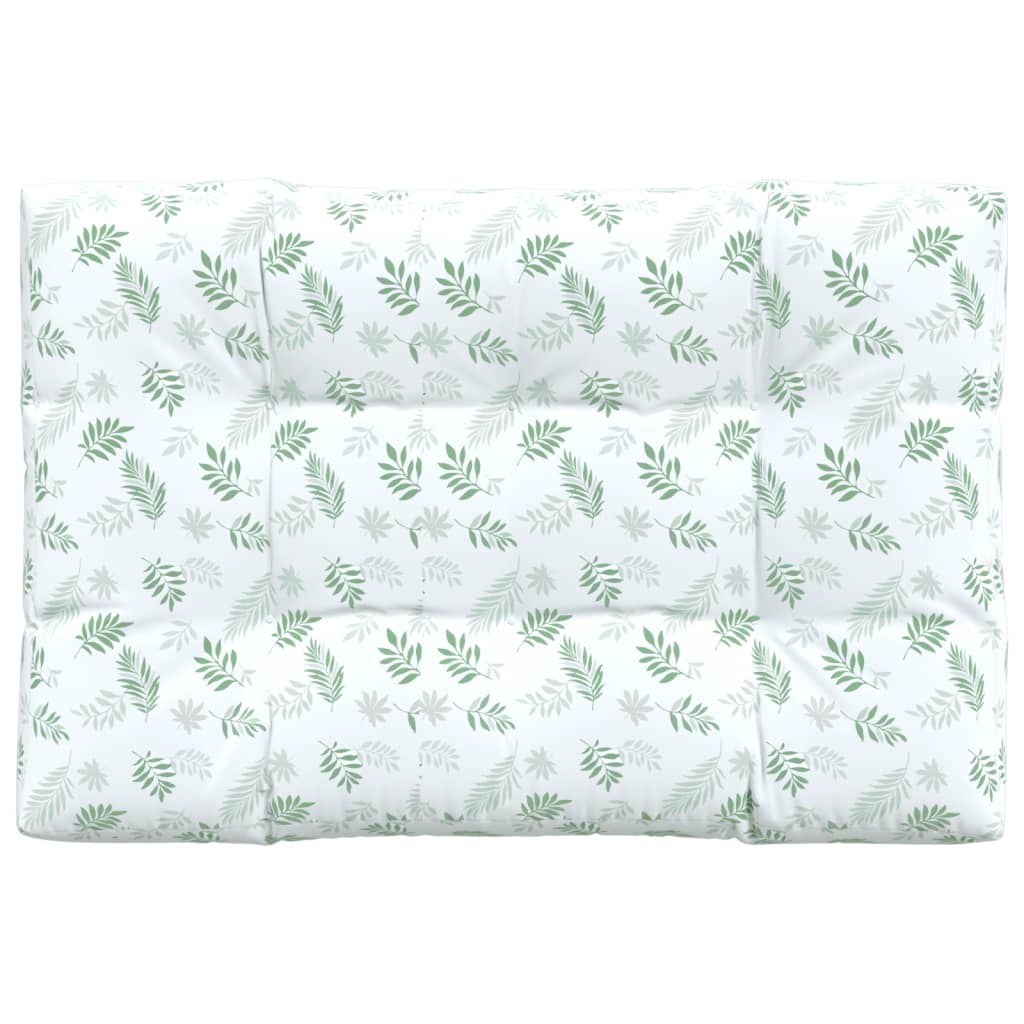 Palettenkissen Blattmuster 120x80x12 cm Stoff