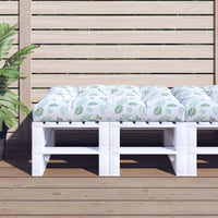 Thumbnail for Palettenkissen Blattmuster 120x80x12 cm Stoff