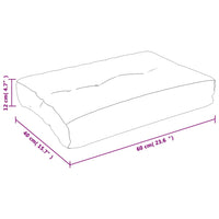 Thumbnail for Kissen für Palettensofa Türkis 60x40x12 cm Stoff