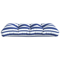 Thumbnail for Kissen für Palettensofa Blau Weiß Gestreift 120x40x12 cm Stoff
