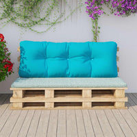 Thumbnail for Kissen für Palettensofa Türkis 120x40x12 cm Stoff