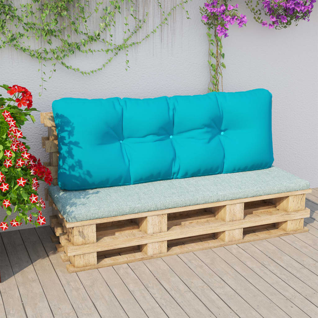 Kissen für Palettensofa Türkis 120x40x12 cm Stoff