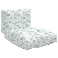 Thumbnail for Kissen für Palettensofa 2 Stk. Blatt-Motiv Stoff