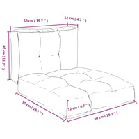 Thumbnail for Kissen für Palettensofa 2 Stk. Blatt-Motiv Stoff